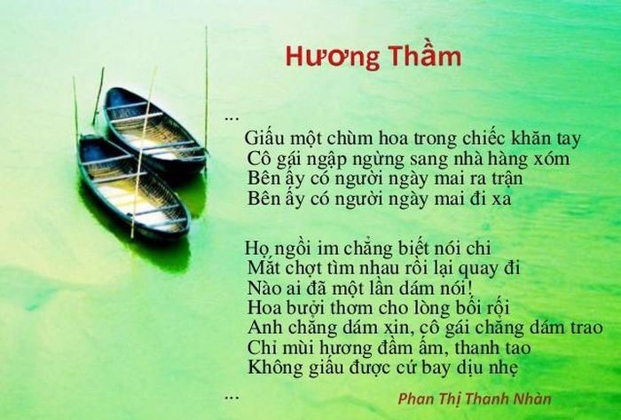 Tín hiệu ngôn ngữ tình yêu trong bài Hương thầm của Phan Thị Thanh Nhàn